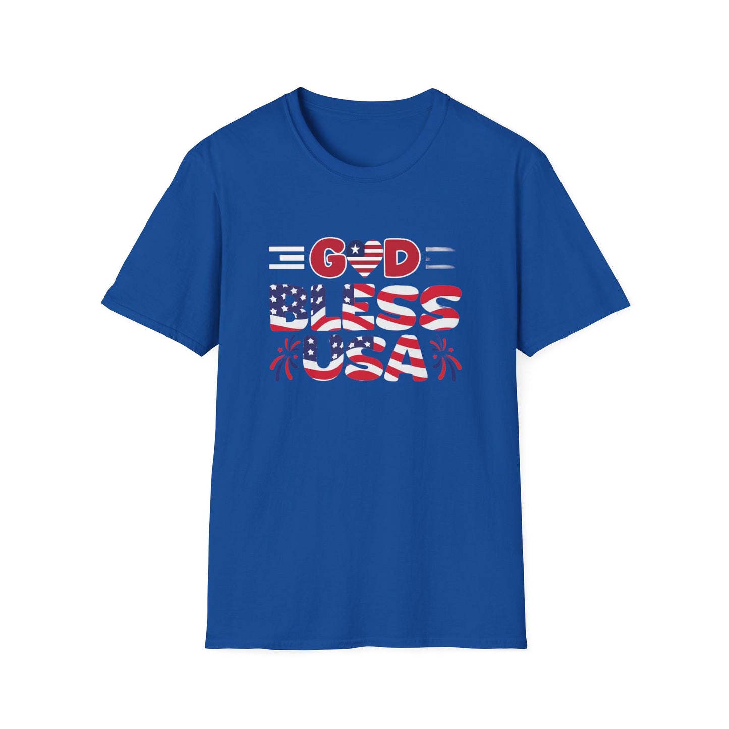 Unisex God Bless The USA Softstyle T-Shirt