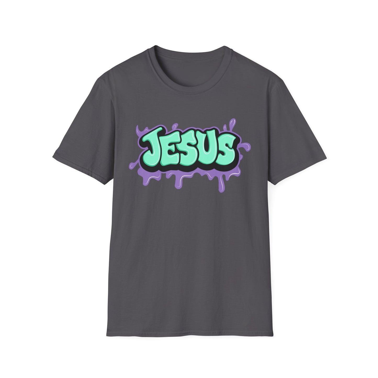 Jesus Paint Splash Unisex Softstyle T-Shirt