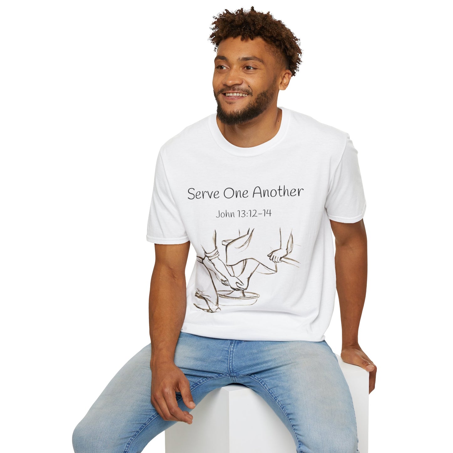 John 13:12-14 Unisex Softstyle T-Shirt