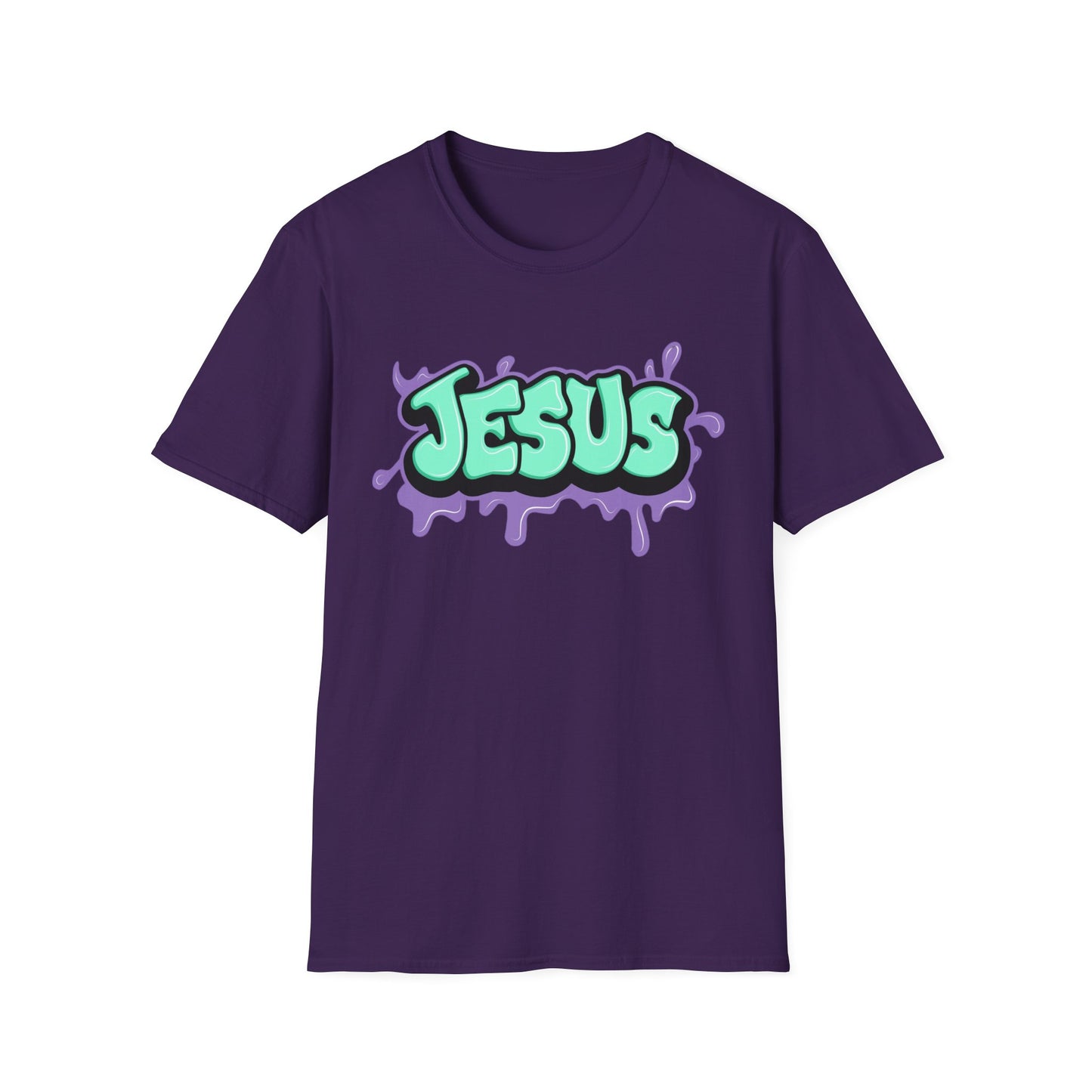 Jesus Paint Splash Unisex Softstyle T-Shirt