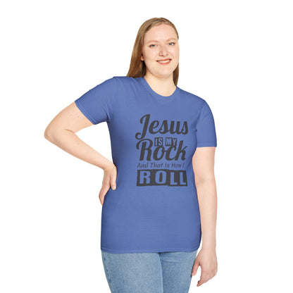 Jesus My Rock Unisex Softstyle T-Shirt