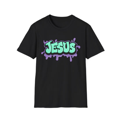 Jesus Paint Splash Unisex Softstyle T-Shirt