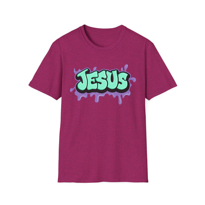 Jesus Paint Splash Unisex Softstyle T-Shirt
