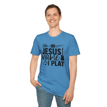 Unisex Softstyle In Jesus Name I Play T-Shirt