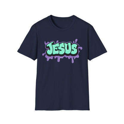 Jesus Paint Splash Unisex Softstyle T-Shirt