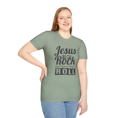 Jesus My Rock Unisex Softstyle T-Shirt