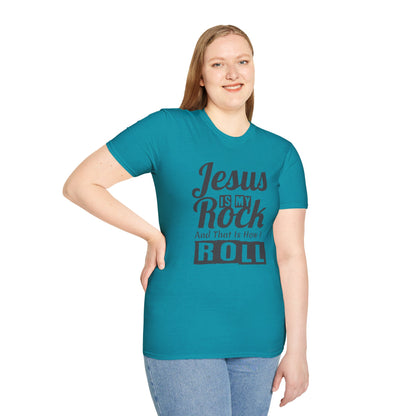 Jesus My Rock Unisex Softstyle T-Shirt