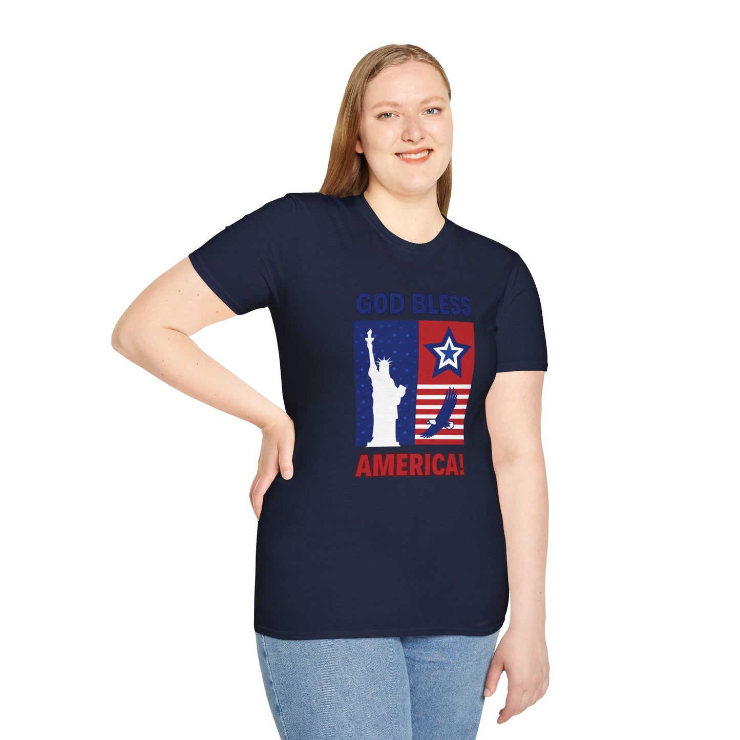 Unisex God Bless America Softstyle T-Shirt