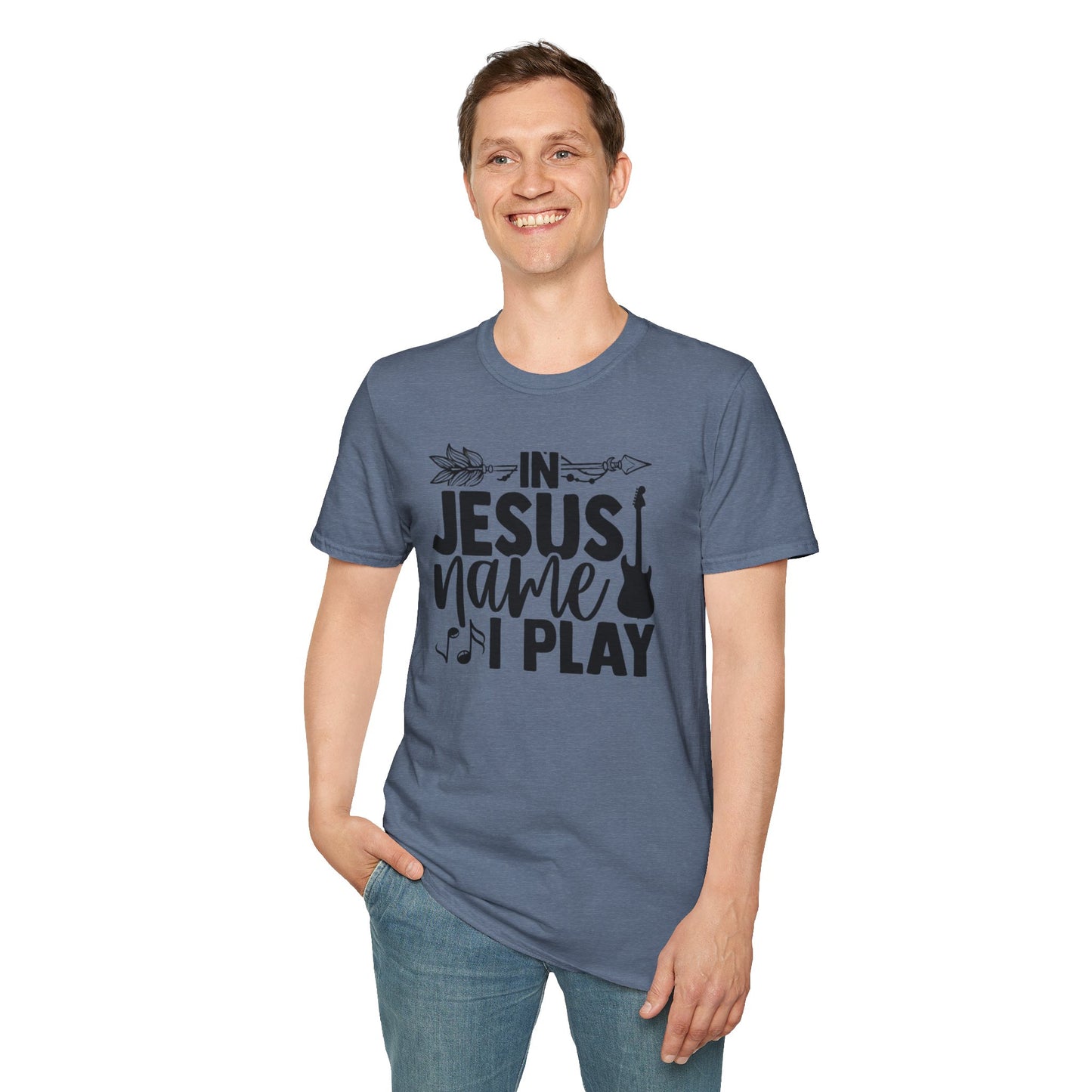 Unisex Softstyle In Jesus Name I Play T-Shirt