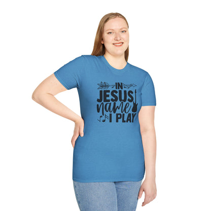 Unisex Softstyle In Jesus Name I Play T-Shirt