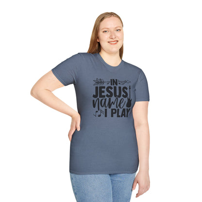 Unisex Softstyle In Jesus Name I Play T-Shirt