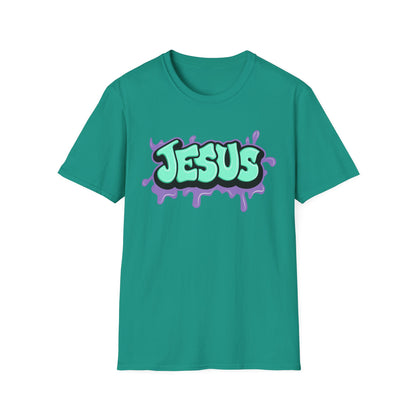 Jesus Paint Splash Unisex Softstyle T-Shirt