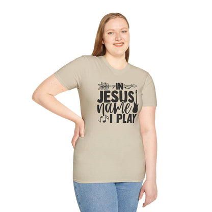 Unisex Softstyle In Jesus Name I Play T-Shirt