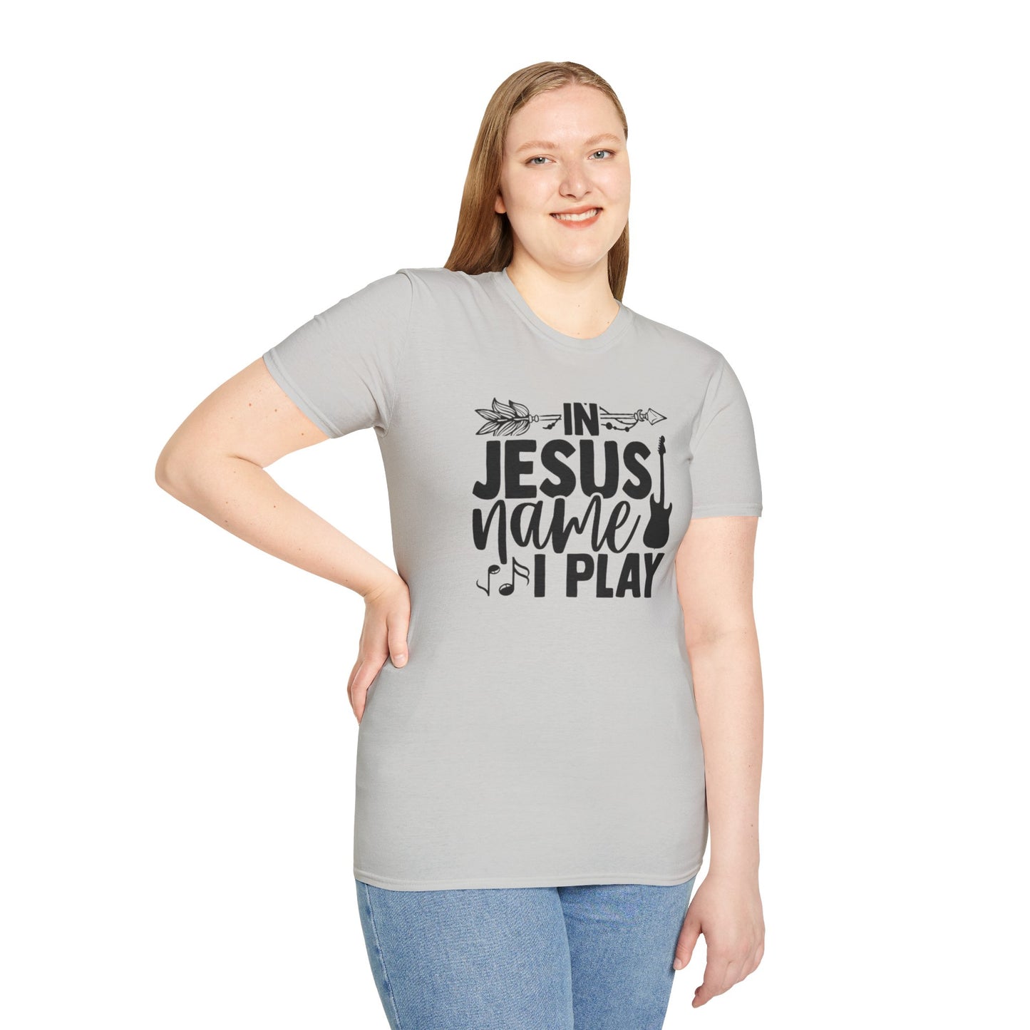 Unisex Softstyle In Jesus Name I Play T-Shirt