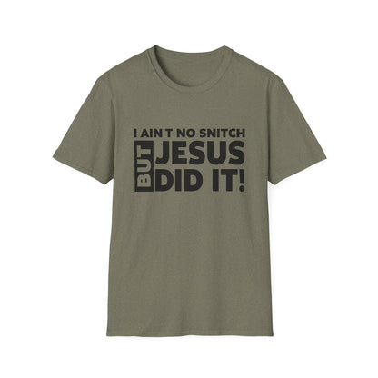 No Snitch Unisex Softstyle T-Shirt