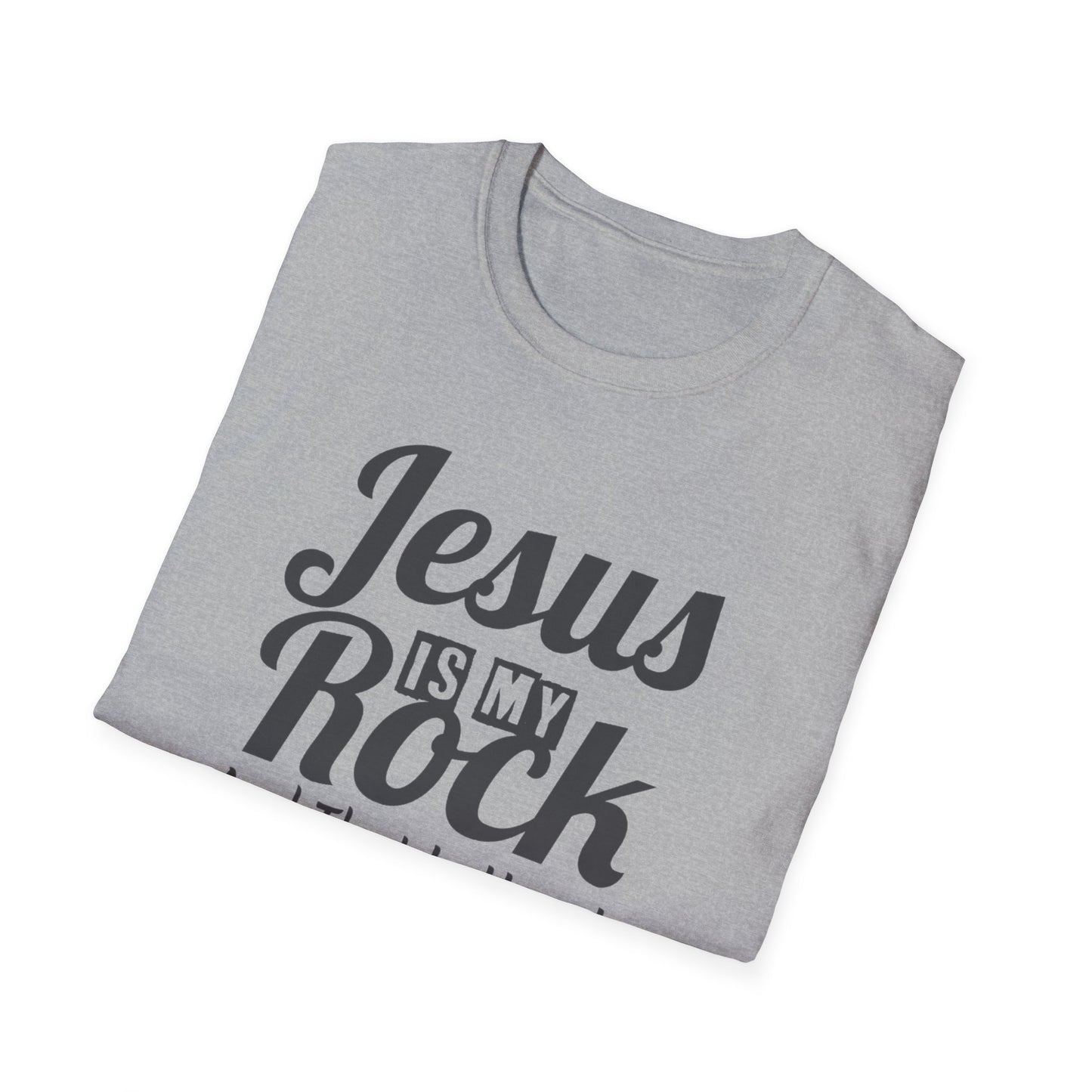 Jesus My Rock Unisex Softstyle T-Shirt