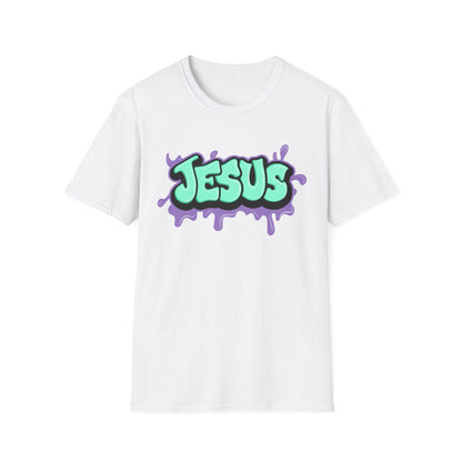 Jesus Paint Splash Unisex Softstyle T-Shirt