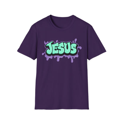 Jesus Paint Splash Unisex Softstyle T-Shirt