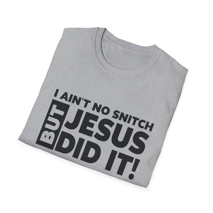 No Snitch Unisex Softstyle T-Shirt