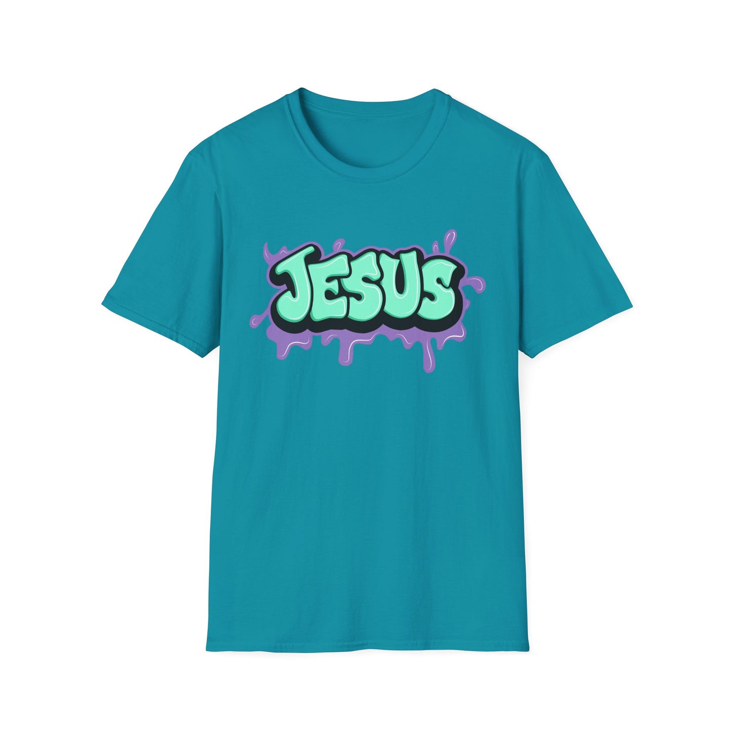 Jesus Paint Splash Unisex Softstyle T-Shirt