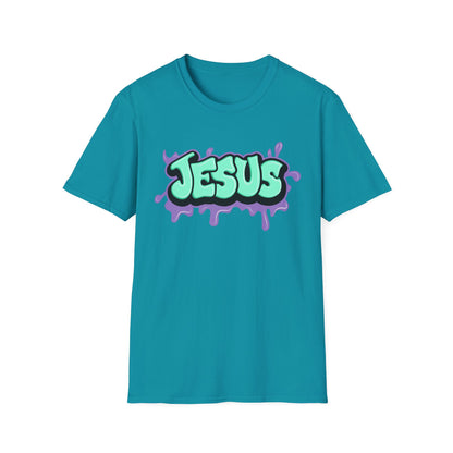 Jesus Paint Splash Unisex Softstyle T-Shirt